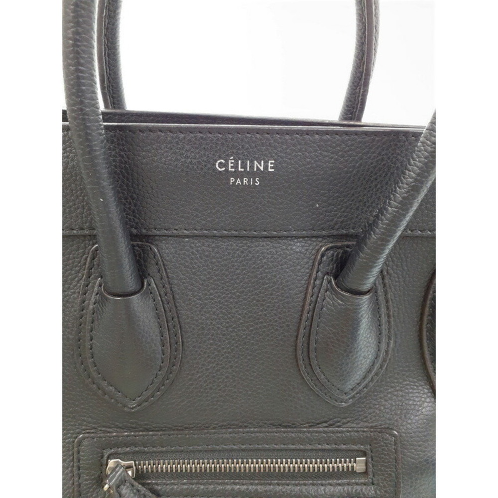 Celine Shopper Tote Shoulder Leather Calfskin Handbag - Picture 7 of 9